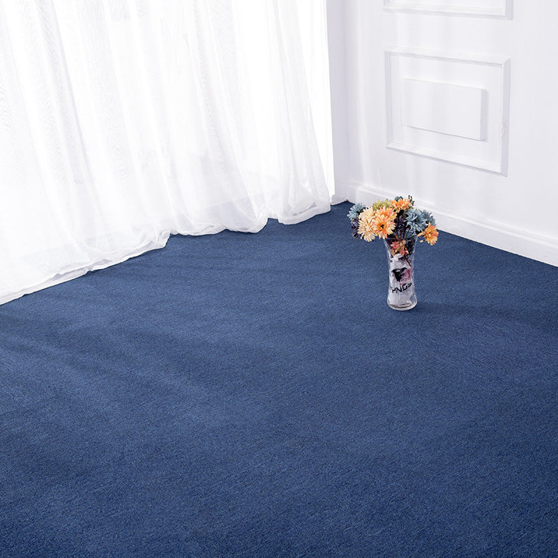 Self Adhesive Carpet Tiles Non-Skid Carpet Tiles for Living Room and Bedroom Dark Blue Clearhalo 'Carpet Tiles & Carpet Squares' 'carpet_tiles_carpet_squares' 'Flooring 'Home Improvement' 'home_improvement' 'home_improvement_carpet_tiles_carpet_squares' Walls and Ceiling' 7110681