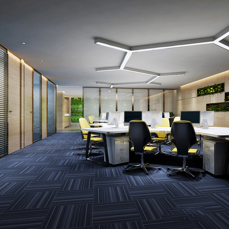 Self Adhesive Carpet Tiles Non-Skid Carpet Tiles for Living Room and Bedroom Ocean Blue Vinyl Clearhalo 'Carpet Tiles & Carpet Squares' 'carpet_tiles_carpet_squares' 'Flooring 'Home Improvement' 'home_improvement' 'home_improvement_carpet_tiles_carpet_squares' Walls and Ceiling' 7110686