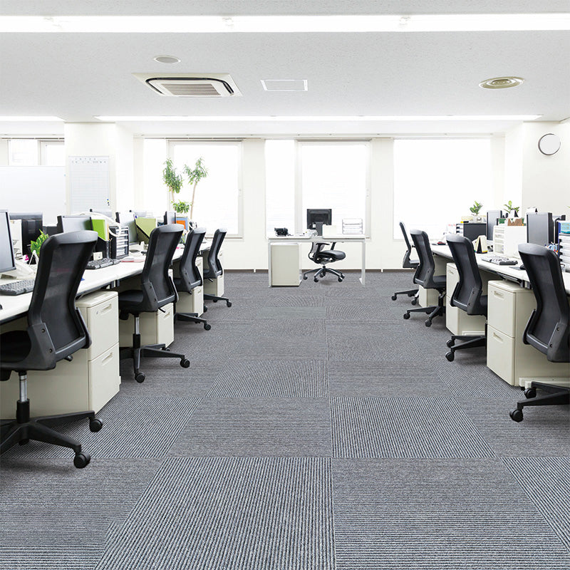 Self Adhesive Carpet Tiles Non-Skid Carpet Tiles for Living Room and Bedroom Silver Gray Vinyl Clearhalo 'Carpet Tiles & Carpet Squares' 'carpet_tiles_carpet_squares' 'Flooring 'Home Improvement' 'home_improvement' 'home_improvement_carpet_tiles_carpet_squares' Walls and Ceiling' 7110714