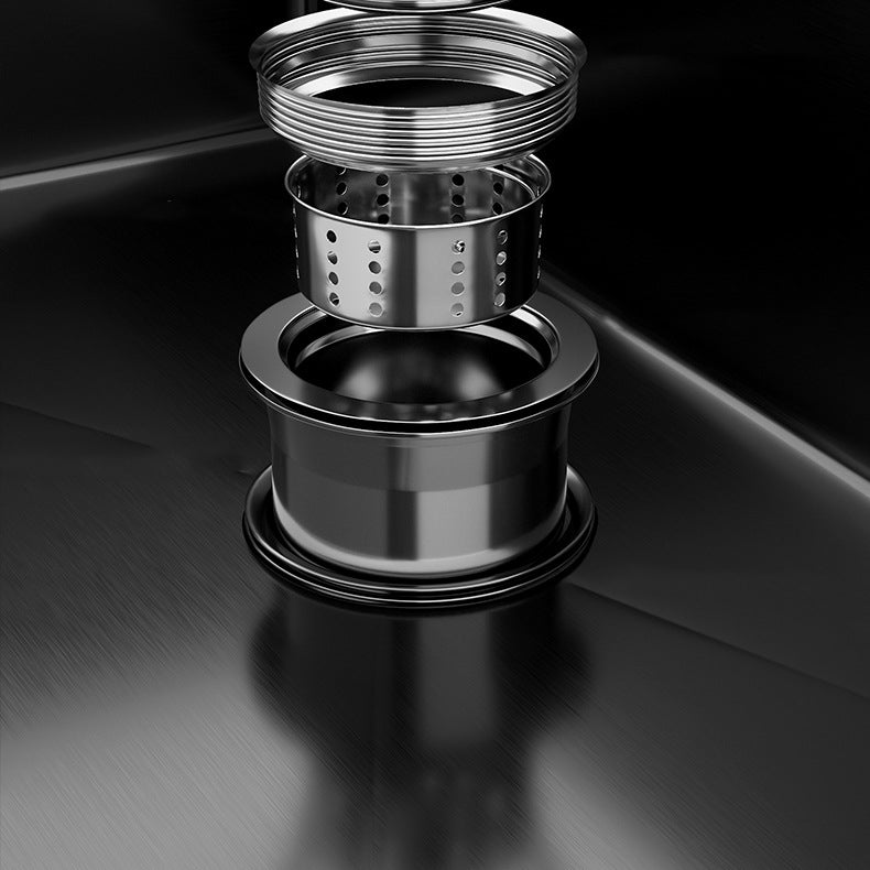 Contemporary Style Kitchen Sink Stainless Steel Drop-In Kitchen Double Sink Clearhalo 'Home Improvement' 'home_improvement' 'home_improvement_kitchen_sinks' 'Kitchen Remodel & Kitchen Fixtures' 'Kitchen Sinks & Faucet Components' 'Kitchen Sinks' 'kitchen_sinks' 7110892