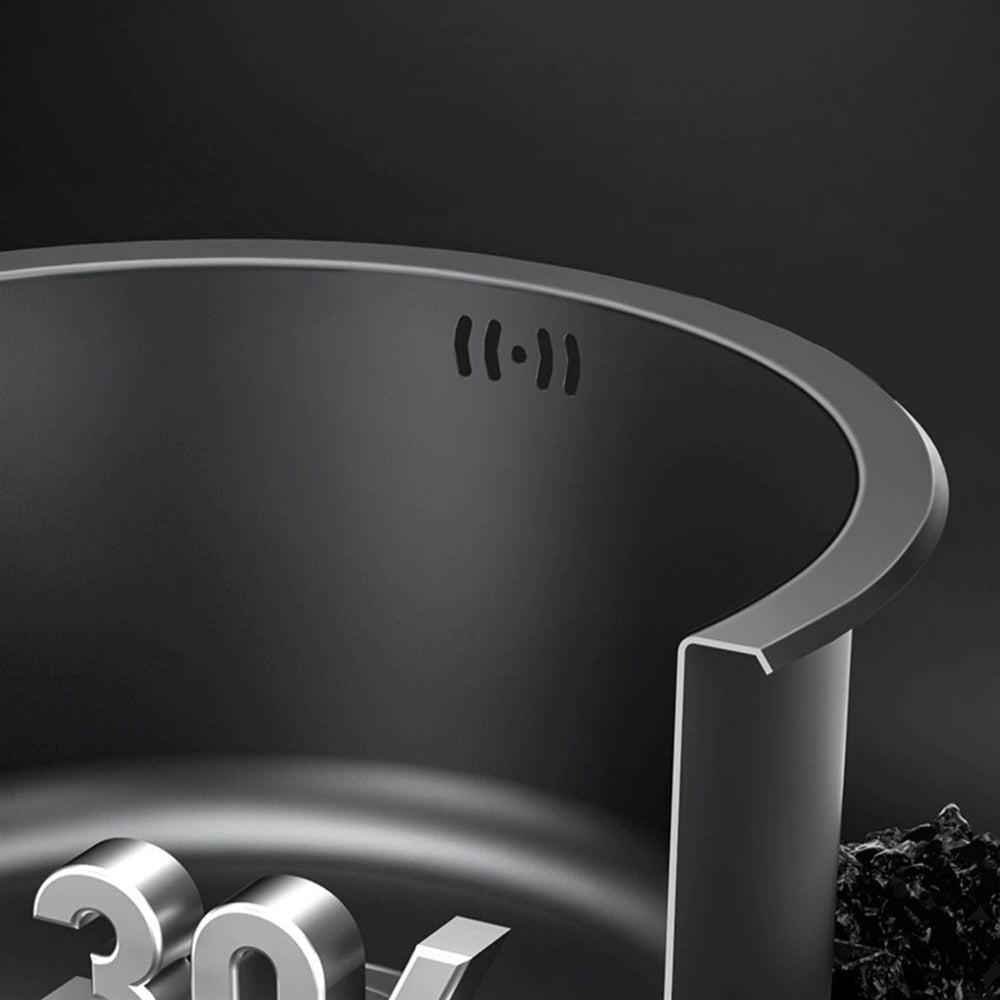 Single Bowl Stainless Steel Sink in black with Strainer Undermount Kitchen Sink Clearhalo 'Home Improvement' 'home_improvement' 'home_improvement_kitchen_sinks' 'Kitchen Remodel & Kitchen Fixtures' 'Kitchen Sinks & Faucet Components' 'Kitchen Sinks' 'kitchen_sinks' 7110927