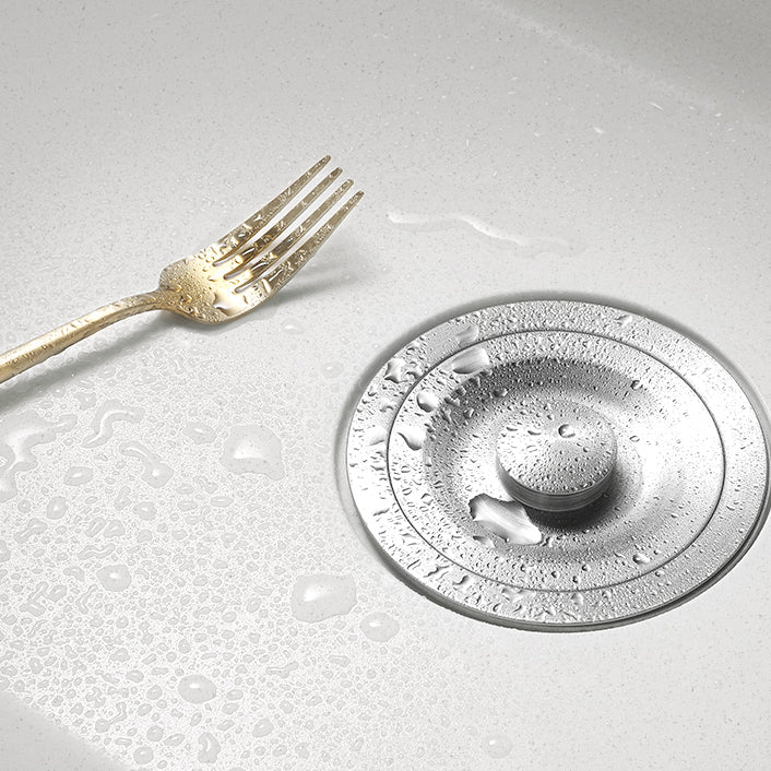 Kitchen Sink Ceramic Rectangular Anti-spill Pull-out Faucet Sink Clearhalo 'Home Improvement' 'home_improvement' 'home_improvement_kitchen_sinks' 'Kitchen Remodel & Kitchen Fixtures' 'Kitchen Sinks & Faucet Components' 'Kitchen Sinks' 'kitchen_sinks' 7110963