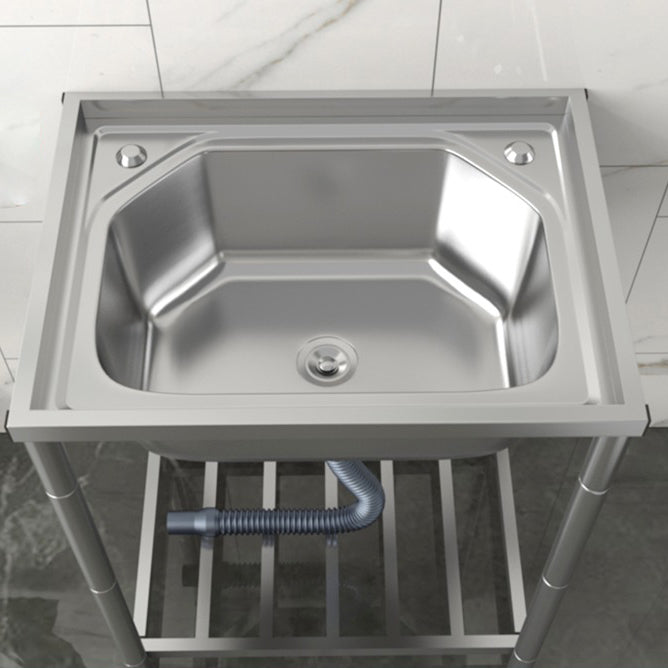 Modern Style Kitchen Sink Stainless Steel All-in-one Kitchen Sink with Drain Assembly Clearhalo 'Home Improvement' 'home_improvement' 'home_improvement_kitchen_sinks' 'Kitchen Remodel & Kitchen Fixtures' 'Kitchen Sinks & Faucet Components' 'Kitchen Sinks' 'kitchen_sinks' 7111025