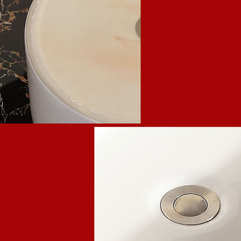 Vitreous China Vessel Lavatory Sink Contemporary Vessel Bathroom Sink Clearhalo 'Bathroom Remodel & Bathroom Fixtures' 'Bathroom Sinks & Faucet Components' 'Bathroom Sinks' 'bathroom_sink' 'Home Improvement' 'home_improvement' 'home_improvement_bathroom_sink' 7111102