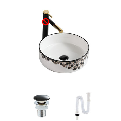 Modern Vessel Bathroom Sink Rectangular Porcelain with Pop-Up Drain Vessel Lavatory Sink 11.8"L x 11.8"W x 4.7"H Sink Clearhalo 'Bathroom Remodel & Bathroom Fixtures' 'Bathroom Sinks & Faucet Components' 'Bathroom Sinks' 'bathroom_sink' 'Home Improvement' 'home_improvement' 'home_improvement_bathroom_sink' 7111184