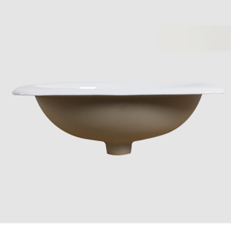 White Rectangular Bathroom Sink with Overflow Porcelain Drop-in Sink Clearhalo 'Bathroom Remodel & Bathroom Fixtures' 'Bathroom Sinks & Faucet Components' 'Bathroom Sinks' 'bathroom_sink' 'Home Improvement' 'home_improvement' 'home_improvement_bathroom_sink' 7111372