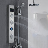 Shower System Stainless Steel Shower Hose Wall Mounted Modern Handshower Shower System Clearhalo 'Bathroom Remodel & Bathroom Fixtures' 'Home Improvement' 'home_improvement' 'home_improvement_shower_faucets' 'Shower Faucets & Systems' 'shower_faucets' 'Showers & Bathtubs Plumbing' 'Showers & Bathtubs' 7111475