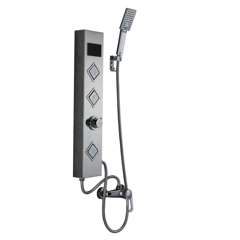 Shower System Stainless Steel Shower Hose Wall Mounted Modern Handshower Shower System Clearhalo 'Bathroom Remodel & Bathroom Fixtures' 'Home Improvement' 'home_improvement' 'home_improvement_shower_faucets' 'Shower Faucets & Systems' 'shower_faucets' 'Showers & Bathtubs Plumbing' 'Showers & Bathtubs' 7111484