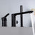 Modern Roman Tub Faucets Solid Color Deck Mounted Bathroom Faucet Black 3 Hole Faucets Clearhalo 'Bathroom Remodel & Bathroom Fixtures' 'Bathtub Faucets' 'bathtub_faucets' 'Home Improvement' 'home_improvement' 'home_improvement_bathtub_faucets' 7111691