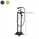 Modern Freestanding Bathtub Metal Faucet Freestanding Tub Faucet Clearhalo 'Bathroom Remodel & Bathroom Fixtures' 'Bathtub Faucets' 'bathtub_faucets' 'Home Improvement' 'home_improvement' 'home_improvement_bathtub_faucets' 7111900