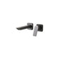 Lever Single-Handle Wall Mounted Modern Low Arc Metal Wall Mount Grey Square Rectangle Middle Clearhalo 'Bathroom Remodel & Bathroom Fixtures' 'Bathtub Faucets' 'bathtub_faucets' 'Home Improvement' 'home_improvement' 'home_improvement_bathtub_faucets' 7111911