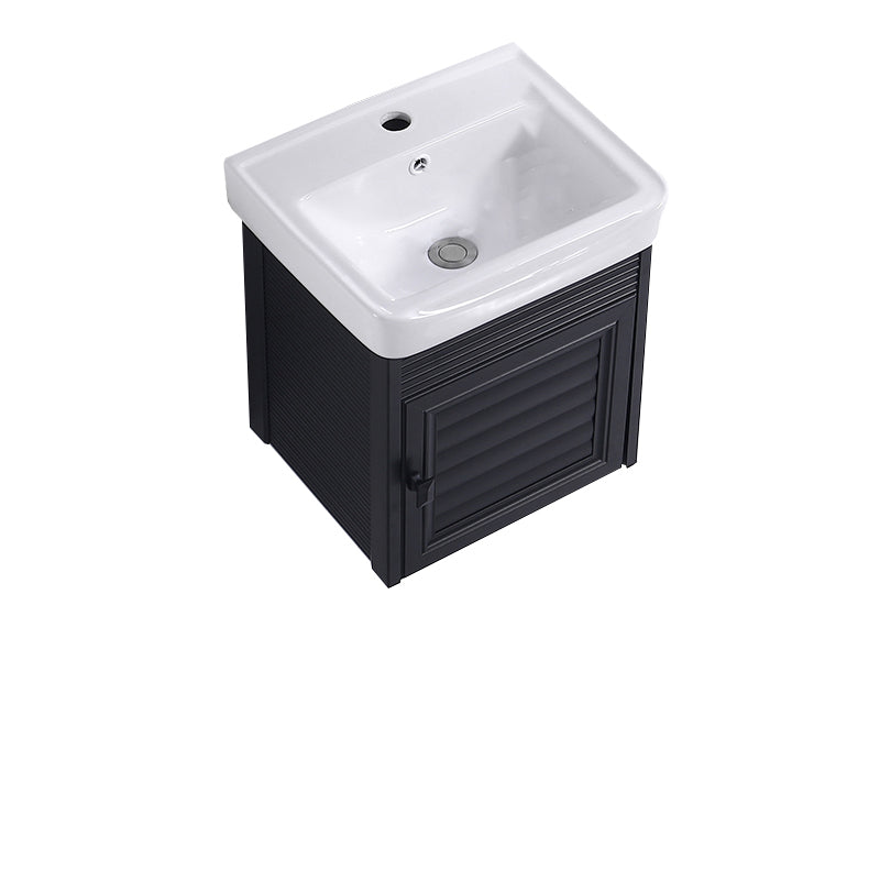 Modern Bathroom Vanity Metal Base Shelving Included Wall-Mounted Space Saver Vanity Bathroom Vanity 17"L x 14"W x 19"H Shelf Not Included Clearhalo 'Bathroom Remodel & Bathroom Fixtures' 'Bathroom Vanities' 'bathroom_vanities' 'Home Improvement' 'home_improvement' 'home_improvement_bathroom_vanities' 7111990