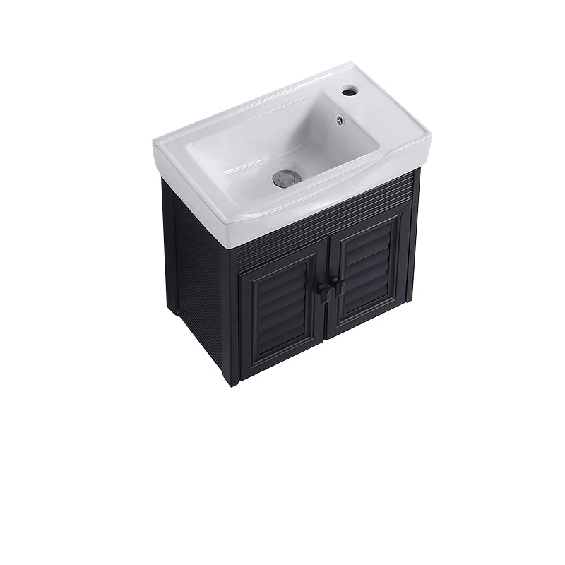 Modern Bathroom Vanity Metal Base Shelving Included Wall-Mounted Space Saver Vanity Bathroom Vanity 20"L x 12"W x 19"H Shelf Not Included Clearhalo 'Bathroom Remodel & Bathroom Fixtures' 'Bathroom Vanities' 'bathroom_vanities' 'Home Improvement' 'home_improvement' 'home_improvement_bathroom_vanities' 7111994