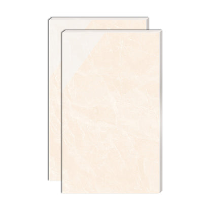 Slip Resistant Floor Tile Straight Edge Polished Marbling Singular Tile Beige Clearhalo 'Floor Tiles & Wall Tiles' 'floor_tiles_wall_tiles' 'Flooring 'Home Improvement' 'home_improvement' 'home_improvement_floor_tiles_wall_tiles' Walls and Ceiling' 7112091