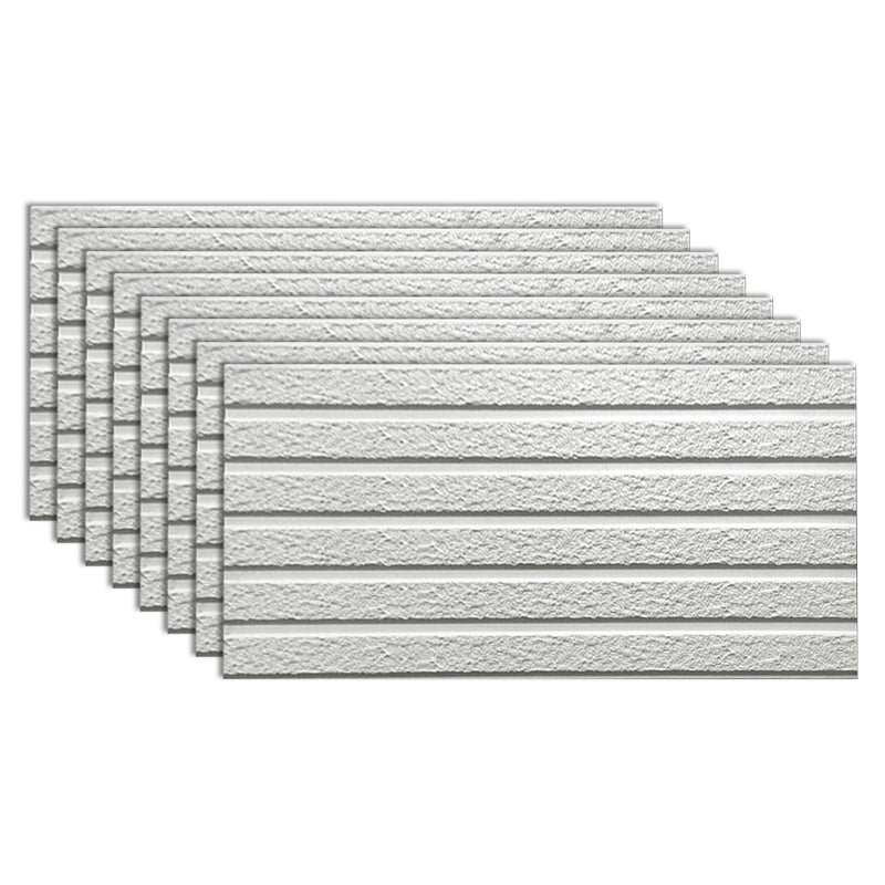 Porcelain Floor and Wall Tile Vintage Glazed Floor and Wall Tiles Textured White Clearhalo 'Floor Tiles & Wall Tiles' 'floor_tiles_wall_tiles' 'Flooring 'Home Improvement' 'home_improvement' 'home_improvement_floor_tiles_wall_tiles' Walls and Ceiling' 7112177