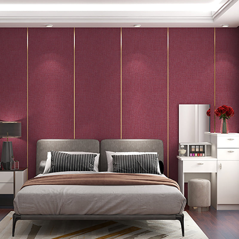 3D Embossed Backsplash Panels Peel and Stick Solid Color Wall Paneling Burgundy Clearhalo 'Flooring 'Home Improvement' 'home_improvement' 'home_improvement_wall_paneling' 'Wall Paneling' 'wall_paneling' 'Walls & Ceilings' Walls and Ceiling' 7112226
