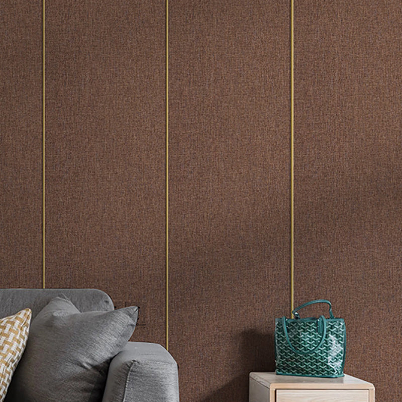 Contemporary Wall Tile Solid Color Waterproof Peel and Press Wall Access Panel Coffee Clearhalo 'Flooring 'Home Improvement' 'home_improvement' 'home_improvement_wall_paneling' 'Wall Paneling' 'wall_paneling' 'Walls & Ceilings' Walls and Ceiling' 7112319