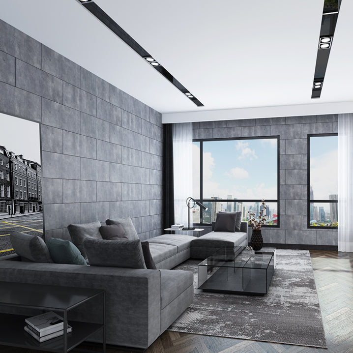 Single Tile Wallpaper Rectangular Shape Peel and Stick Wall Tile with Waterproof Blue Gray Clearhalo 'Flooring 'Home Improvement' 'home_improvement' 'home_improvement_peel_stick_blacksplash' 'Peel & Stick Backsplash Tile' 'peel_stick_blacksplash' 'Walls & Ceilings' Walls and Ceiling' 7112574