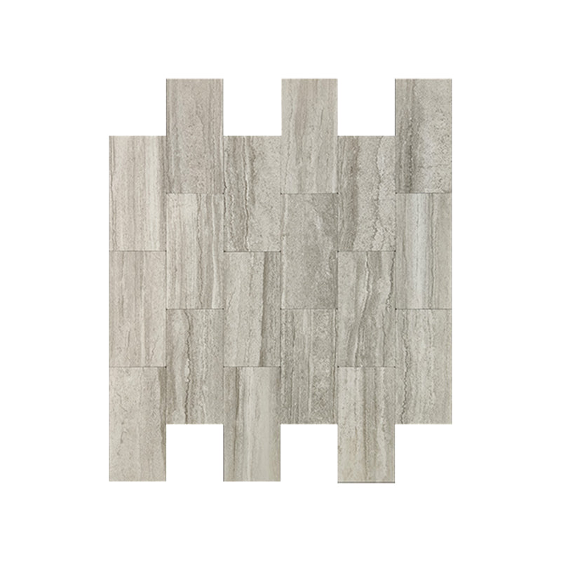 Subway Tile Wallpaper Waterproof Plastic Peel and Stick Wall Tile Pewter Clearhalo 'Flooring 'Home Improvement' 'home_improvement' 'home_improvement_peel_stick_blacksplash' 'Peel & Stick Backsplash Tile' 'peel_stick_blacksplash' 'Walls & Ceilings' Walls and Ceiling' 7112612