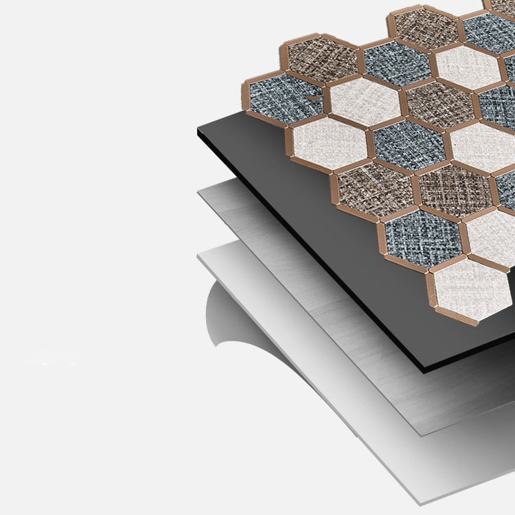 Mosaic Tile Wallpaper Hexagonal Shape Peel and Stick Backsplash Clearhalo 'Flooring 'Home Improvement' 'home_improvement' 'home_improvement_peel_stick_blacksplash' 'Peel & Stick Backsplash Tile' 'peel_stick_blacksplash' 'Walls & Ceilings' Walls and Ceiling' 7112671