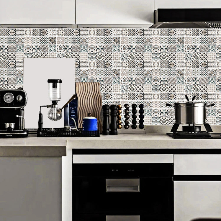 Mosaic Tile Wallpaper Plastic Stain Resistant Peel & Stick Mosaic Tile Clearhalo 'Flooring 'Home Improvement' 'home_improvement' 'home_improvement_peel_stick_blacksplash' 'Peel & Stick Backsplash Tile' 'peel_stick_blacksplash' 'Walls & Ceilings' Walls and Ceiling' 7112677