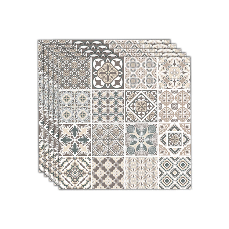 Mosaic Tile Wallpaper Plastic Stain Resistant Peel & Stick Mosaic Tile 50-Piece Set Clearhalo 'Flooring 'Home Improvement' 'home_improvement' 'home_improvement_peel_stick_blacksplash' 'Peel & Stick Backsplash Tile' 'peel_stick_blacksplash' 'Walls & Ceilings' Walls and Ceiling' 7112678