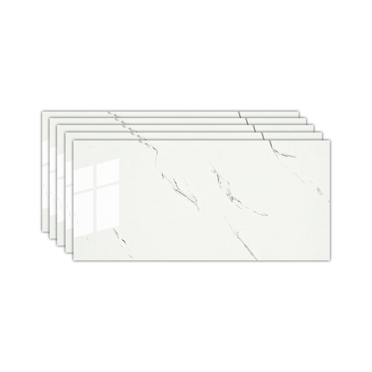 Single Tile Wallpaper PVC Stain Resistant Peel and Stick Backsplash Wall Tile Off-White 1' x 2' Clearhalo 'Flooring 'Home Improvement' 'home_improvement' 'home_improvement_peel_stick_blacksplash' 'Peel & Stick Backsplash Tile' 'peel_stick_blacksplash' 'Walls & Ceilings' Walls and Ceiling' 7112701