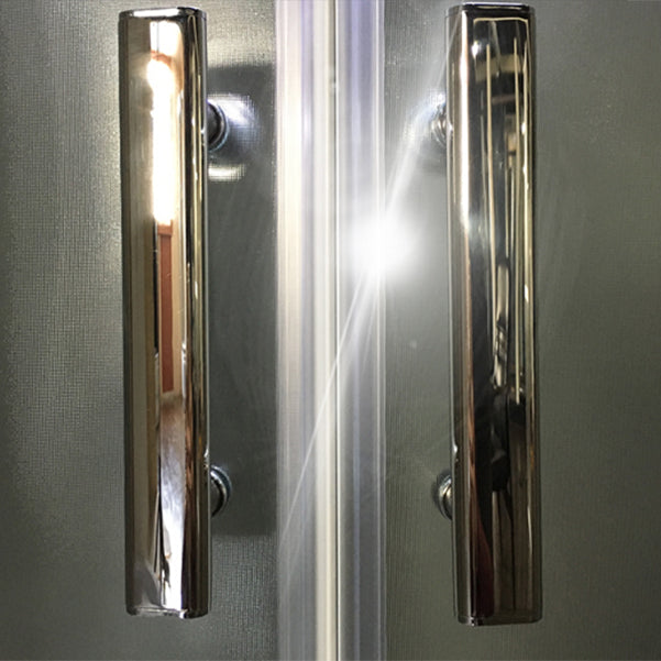 Stainless Steel Shower Kit Striped Tempered Glass Shower Kit Clearhalo 'Bathroom Remodel & Bathroom Fixtures' 'Home Improvement' 'home_improvement' 'home_improvement_shower_stalls_enclosures' 'Shower Stalls & Enclosures' 'shower_stalls_enclosures' 'Showers & Bathtubs' 7114703