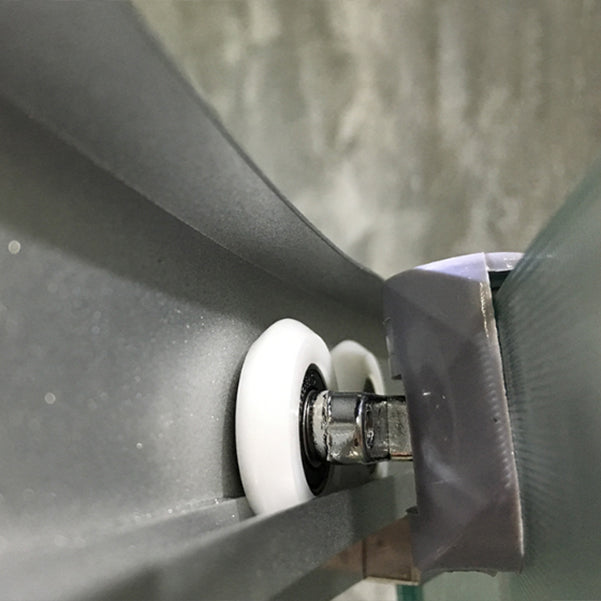 Stainless Steel Shower Kit Striped Tempered Glass Shower Kit Clearhalo 'Bathroom Remodel & Bathroom Fixtures' 'Home Improvement' 'home_improvement' 'home_improvement_shower_stalls_enclosures' 'Shower Stalls & Enclosures' 'shower_stalls_enclosures' 'Showers & Bathtubs' 7114704