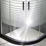 Stainless Steel Shower Kit Striped Tempered Glass Shower Kit Clearhalo 'Bathroom Remodel & Bathroom Fixtures' 'Home Improvement' 'home_improvement' 'home_improvement_shower_stalls_enclosures' 'Shower Stalls & Enclosures' 'shower_stalls_enclosures' 'Showers & Bathtubs' 7114706