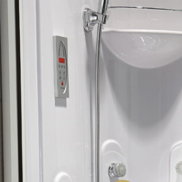 Neo-Round Tub & Shower Kit Tempered Glass Clear Tub & Shower Kit Clearhalo 'Bathroom Remodel & Bathroom Fixtures' 'Home Improvement' 'home_improvement' 'home_improvement_shower_stalls_enclosures' 'Shower Stalls & Enclosures' 'shower_stalls_enclosures' 'Showers & Bathtubs' 7114774