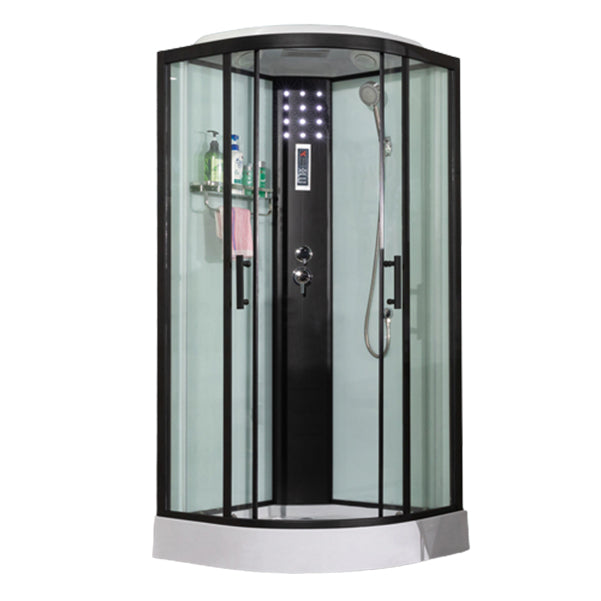 Tempered Easy Clean Glass Glass Tub & Shower Kit Double Sliding Shower Stall Design 3 Clearhalo 'Bathroom Remodel & Bathroom Fixtures' 'Home Improvement' 'home_improvement' 'home_improvement_shower_stalls_enclosures' 'Shower Stalls & Enclosures' 'shower_stalls_enclosures' 'Showers & Bathtubs' 7114802