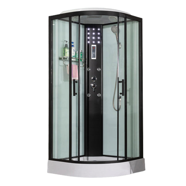 Tempered Easy Clean Glass Glass Tub & Shower Kit Double Sliding Shower Stall Design 4 Clearhalo 'Bathroom Remodel & Bathroom Fixtures' 'Home Improvement' 'home_improvement' 'home_improvement_shower_stalls_enclosures' 'Shower Stalls & Enclosures' 'shower_stalls_enclosures' 'Showers & Bathtubs' 7114804