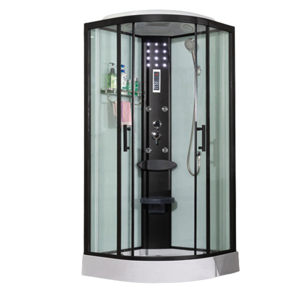 Tempered Easy Clean Glass Glass Tub & Shower Kit Double Sliding Shower Stall Design 6 Clearhalo 'Bathroom Remodel & Bathroom Fixtures' 'Home Improvement' 'home_improvement' 'home_improvement_shower_stalls_enclosures' 'Shower Stalls & Enclosures' 'shower_stalls_enclosures' 'Showers & Bathtubs' 7114809