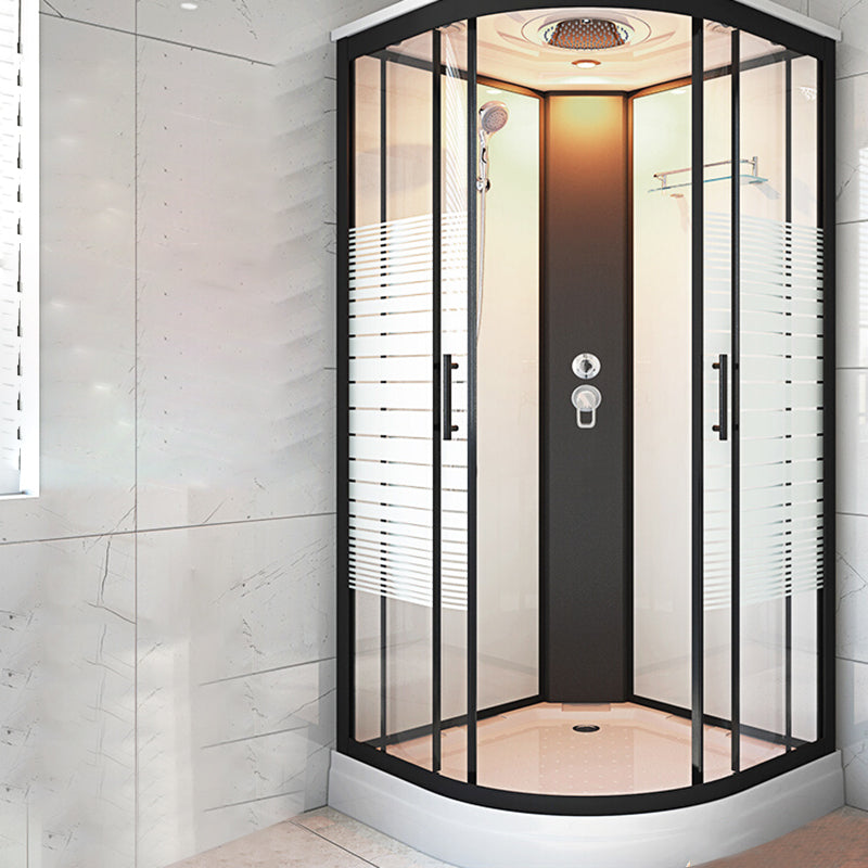 Framed Double Sliding Shower Stall Steam Shower Shower Stall Clearhalo 'Bathroom Remodel & Bathroom Fixtures' 'Home Improvement' 'home_improvement' 'home_improvement_shower_stalls_enclosures' 'Shower Stalls & Enclosures' 'shower_stalls_enclosures' 'Showers & Bathtubs' 7114864
