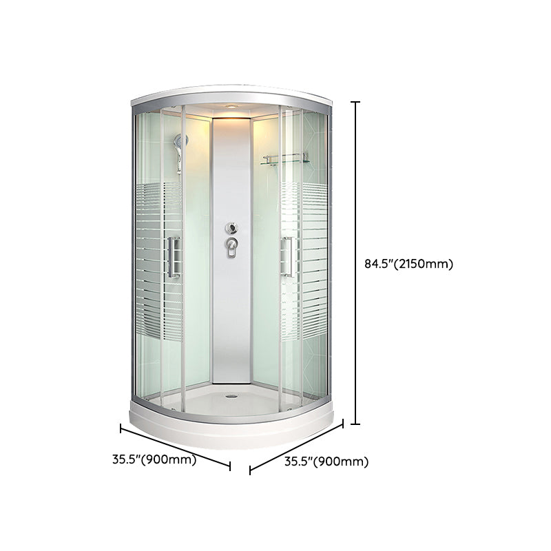 Framed Double Sliding Shower Stall Steam Shower Shower Stall Clearhalo 'Bathroom Remodel & Bathroom Fixtures' 'Home Improvement' 'home_improvement' 'home_improvement_shower_stalls_enclosures' 'Shower Stalls & Enclosures' 'shower_stalls_enclosures' 'Showers & Bathtubs' 7114894