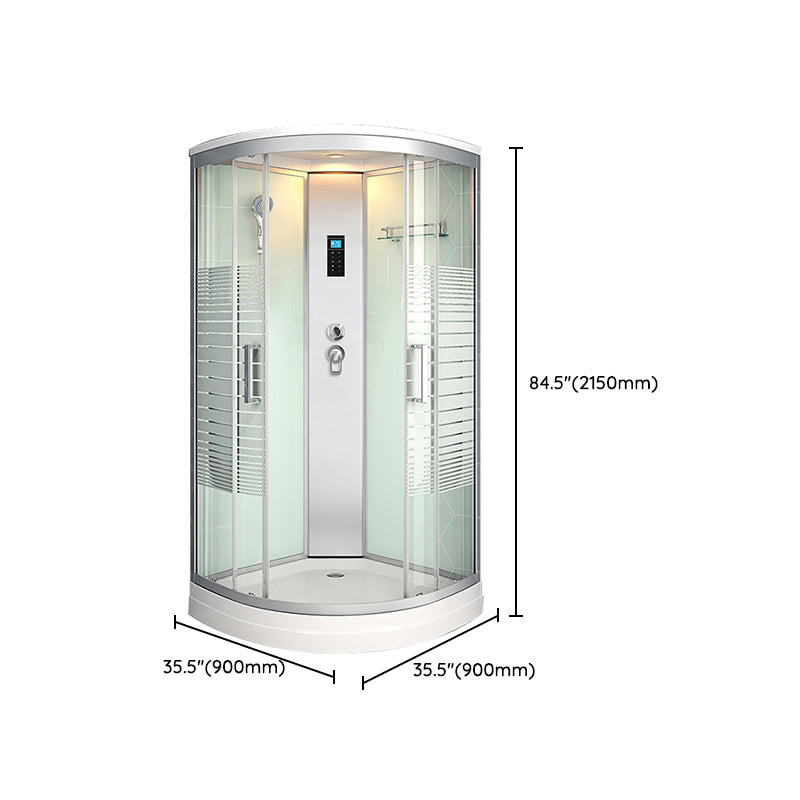 Framed Double Sliding Shower Stall Steam Shower Shower Stall Clearhalo 'Bathroom Remodel & Bathroom Fixtures' 'Home Improvement' 'home_improvement' 'home_improvement_shower_stalls_enclosures' 'Shower Stalls & Enclosures' 'shower_stalls_enclosures' 'Showers & Bathtubs' 7114896