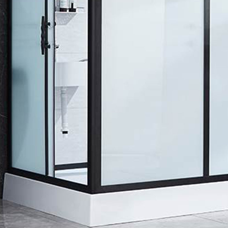 Rectangle Shower Stall Single Sliding Shower Stall with Towel Bar Clearhalo 'Bathroom Remodel & Bathroom Fixtures' 'Home Improvement' 'home_improvement' 'home_improvement_shower_stalls_enclosures' 'Shower Stalls & Enclosures' 'shower_stalls_enclosures' 'Showers & Bathtubs' 7114927