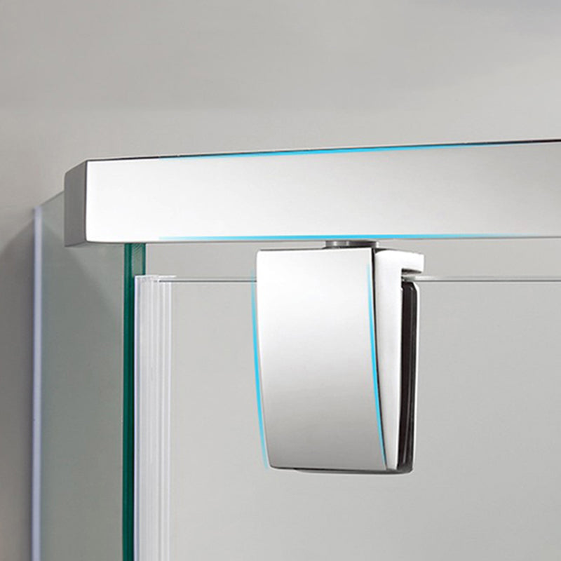 Semi-Frameless Shower Enclosure Neo-angle Tempered Glass Shower Enclosure Clearhalo 'Bathroom Remodel & Bathroom Fixtures' 'Home Improvement' 'home_improvement' 'home_improvement_shower_stalls_enclosures' 'Shower Stalls & Enclosures' 'shower_stalls_enclosures' 'Showers & Bathtubs' 7114942