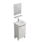 Free Standing Vanity Set White Drawer Faucet Ceramic Sink Vanity Set with Mirror Vanity & Faucet & Mirrors 17"L x 14"W x 32"H None Clearhalo 'Bathroom Remodel & Bathroom Fixtures' 'Bathroom Vanities' 'bathroom_vanities' 'Home Improvement' 'home_improvement' 'home_improvement_bathroom_vanities' 7115001