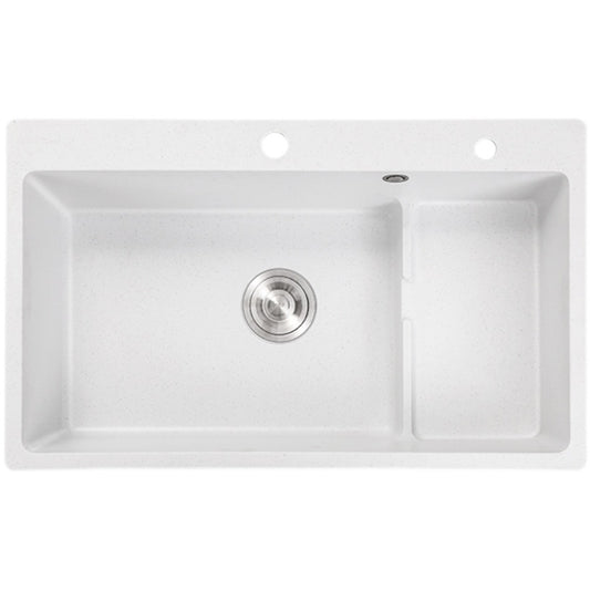 Kitchen Ceramic Sink Rectangular Anti-spill Pull-out Faucet Ceramic Sink Clearhalo 'Home Improvement' 'home_improvement' 'home_improvement_kitchen_sinks' 'Kitchen Remodel & Kitchen Fixtures' 'Kitchen Sinks & Faucet Components' 'Kitchen Sinks' 'kitchen_sinks' 7115314