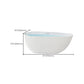 Modern Back to Wall Bath Freestanding Acrylic Soaking Bathtub Clearhalo 'Bathroom Remodel & Bathroom Fixtures' 'Bathtubs' 'Home Improvement' 'home_improvement' 'home_improvement_bathtubs' 'Showers & Bathtubs' 7115696