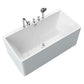Freestanding Soaking Bathtub Antique Finish Rectangular Modern Tub Clearhalo 'Bathroom Remodel & Bathroom Fixtures' 'Bathtubs' 'Home Improvement' 'home_improvement' 'home_improvement_bathtubs' 'Showers & Bathtubs' 7115739