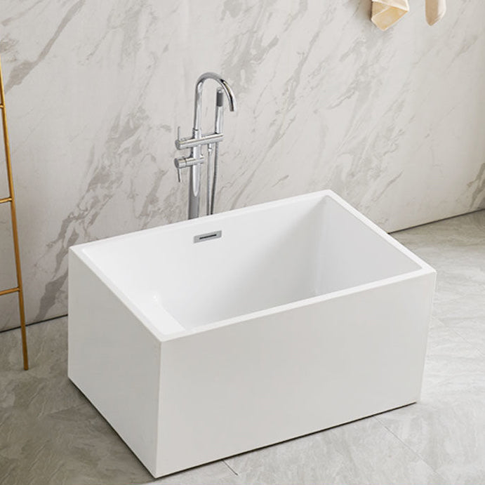 Freestanding Soaking Bathtub Antique Finish Rectangular Bathtub (Faucet not Included) 47"L x 28"W x 24"H With Seat Clearhalo 'Bathroom Remodel & Bathroom Fixtures' 'Bathtubs' 'Home Improvement' 'home_improvement' 'home_improvement_bathtubs' 'Showers & Bathtubs' 7115767