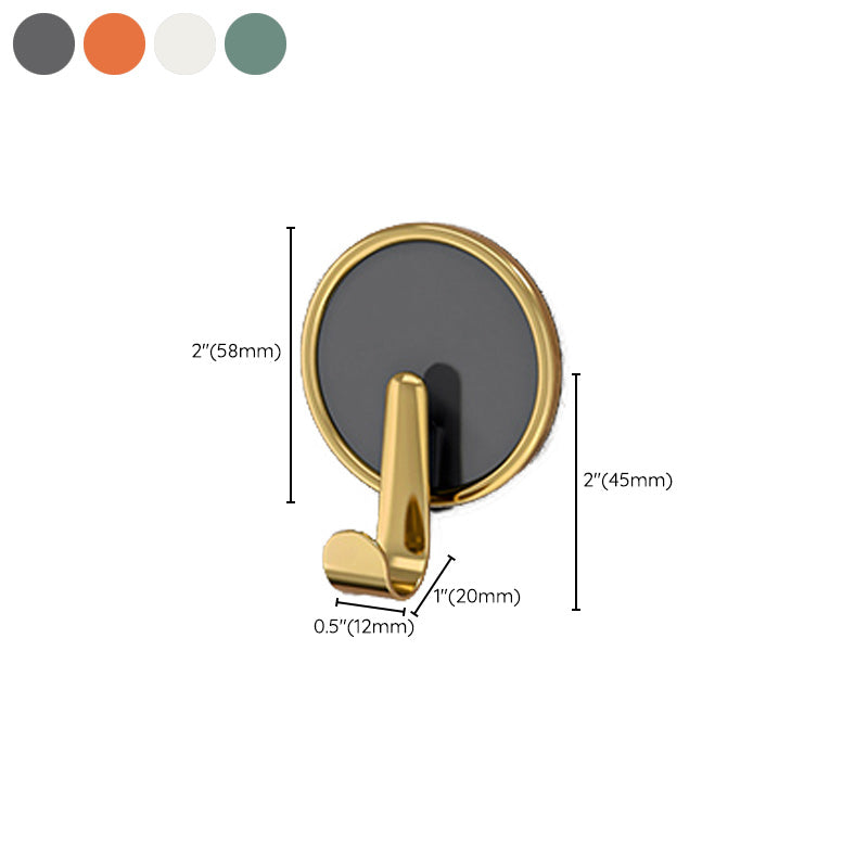 Contemporary 8-Piece Bathroom Set 2.91 Inches Tall Robe Hooks Clearhalo 'Bathroom Hardware Sets' 'Bathroom Hardware' 'Bathroom Remodel & Bathroom Fixtures' 'bathroom_hardware_sets' 'Home Improvement' 'home_improvement' 'home_improvement_bathroom_hardware_sets' 7115860