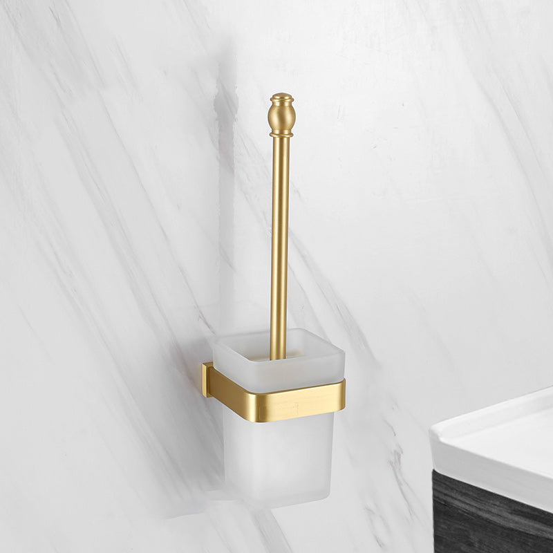 Brass Vintage Bathroom Set Brushed Brass Bathroom Accessory as Individual or as a Set Toilet Brush Clearhalo 'Bathroom Hardware Sets' 'Bathroom Hardware' 'Bathroom Remodel & Bathroom Fixtures' 'bathroom_hardware_sets' 'Home Improvement' 'home_improvement' 'home_improvement_bathroom_hardware_sets' 7115879
