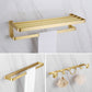 Brass Vintage Bathroom Set Brushed Brass Bathroom Accessory as Individual or as a Set 3-Piece Set (Row Hook) Clearhalo 'Bathroom Hardware Sets' 'Bathroom Hardware' 'Bathroom Remodel & Bathroom Fixtures' 'bathroom_hardware_sets' 'Home Improvement' 'home_improvement' 'home_improvement_bathroom_hardware_sets' 7115882