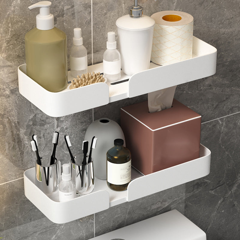 Modern Rectangular Bath Shelf 2/3-Piece Bathroom Accessory Set Clearhalo 'Bathroom Hardware Sets' 'Bathroom Hardware' 'Bathroom Remodel & Bathroom Fixtures' 'bathroom_hardware_sets' 'Home Improvement' 'home_improvement' 'home_improvement_bathroom_hardware_sets' 7115963