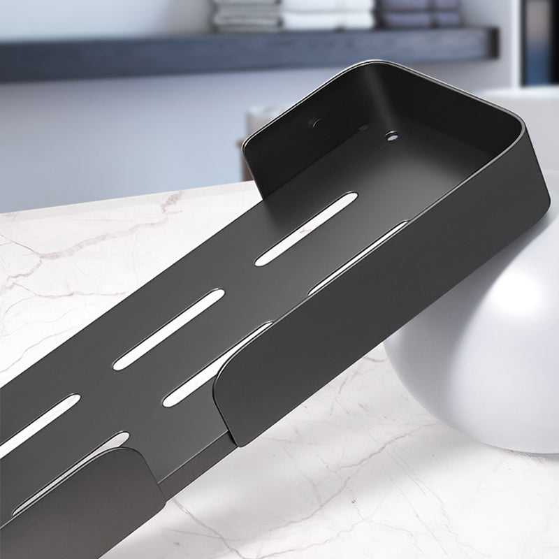 Modern Rectangular Bath Shelf 2/3-Piece Bathroom Accessory Set Clearhalo 'Bathroom Hardware Sets' 'Bathroom Hardware' 'Bathroom Remodel & Bathroom Fixtures' 'bathroom_hardware_sets' 'Home Improvement' 'home_improvement' 'home_improvement_bathroom_hardware_sets' 7115974