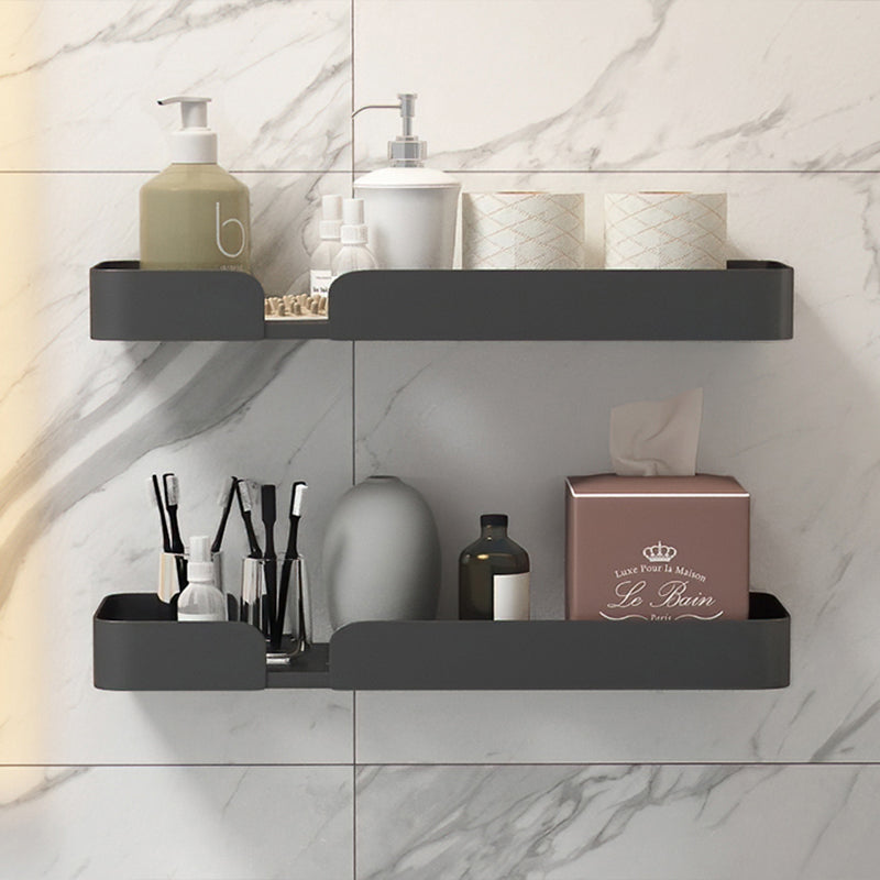 Modern Rectangular Bath Shelf 2/3-Piece Bathroom Accessory Set Clearhalo 'Bathroom Hardware Sets' 'Bathroom Hardware' 'Bathroom Remodel & Bathroom Fixtures' 'bathroom_hardware_sets' 'Home Improvement' 'home_improvement' 'home_improvement_bathroom_hardware_sets' 7115980